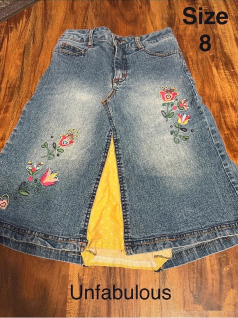 Girls' size 8 Denim Skirt